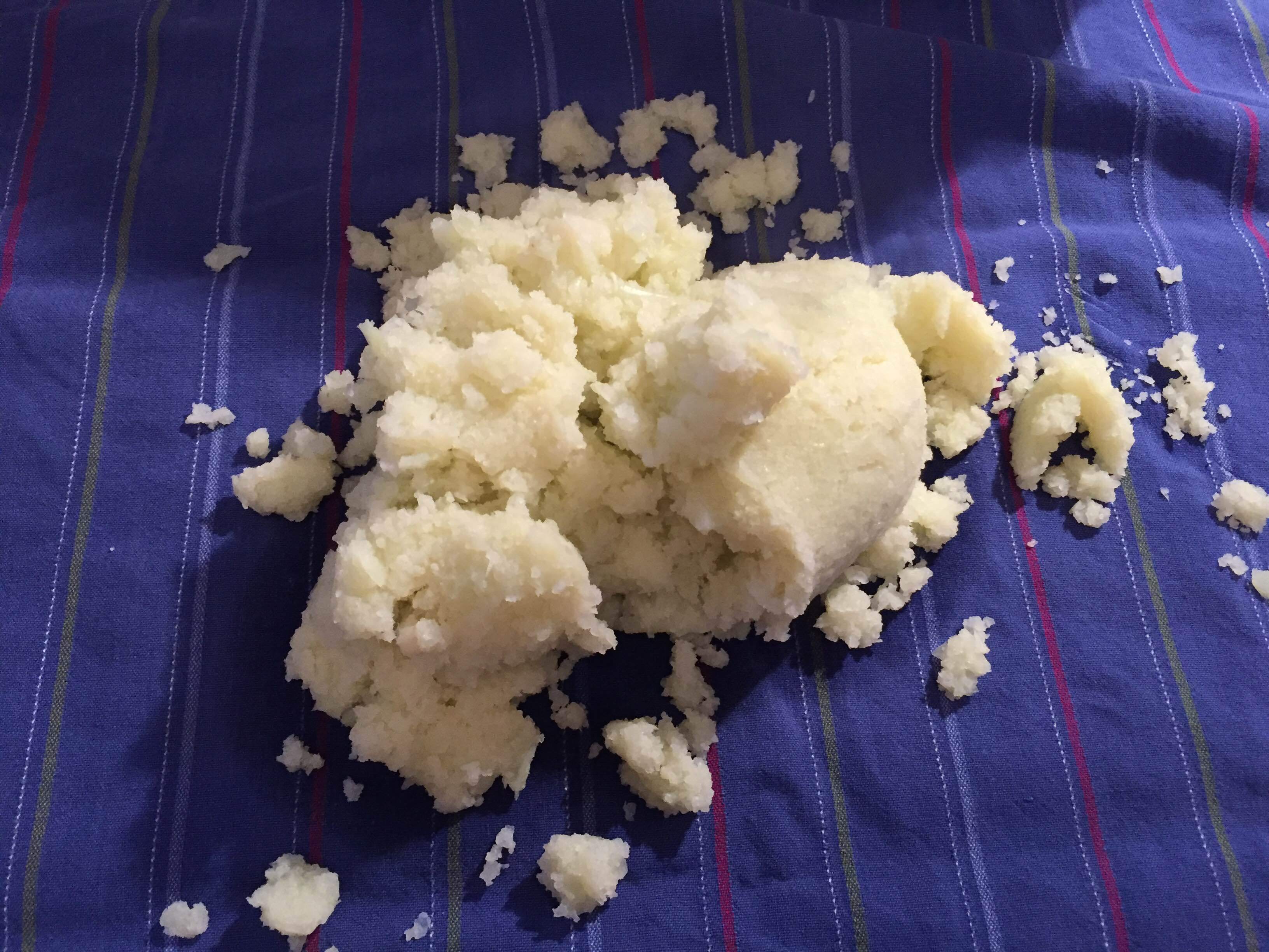 Drained cauliflower