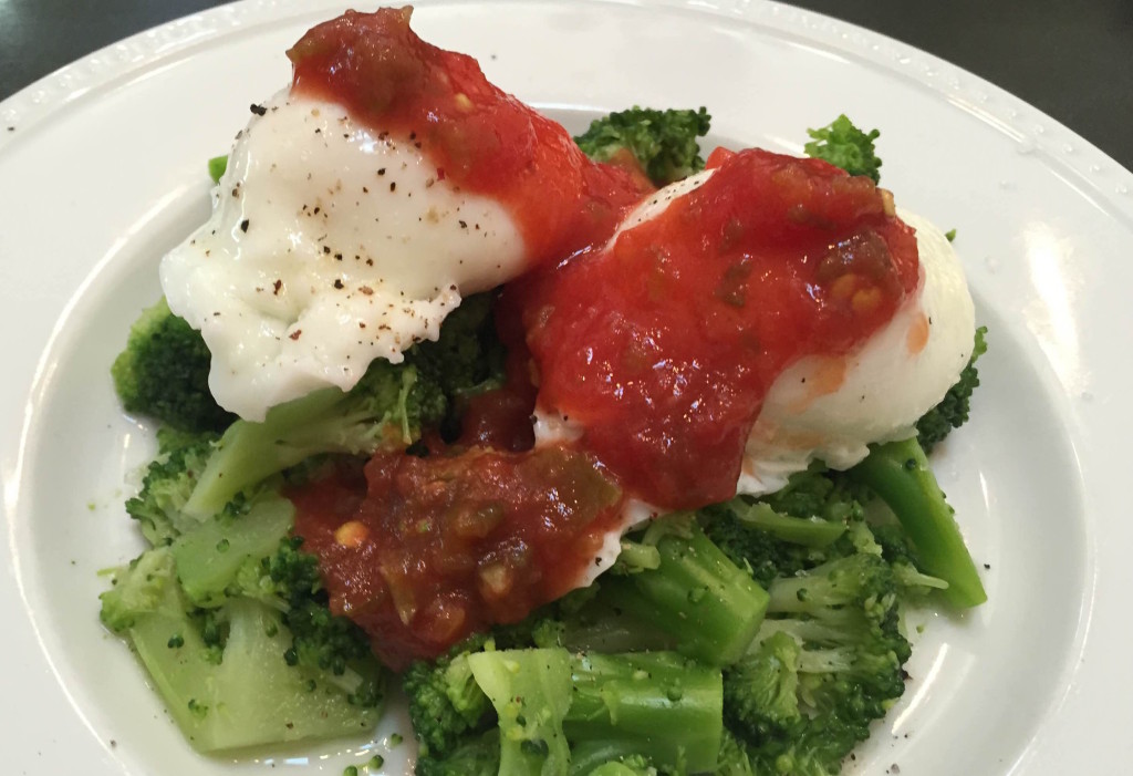 Broccoli, Eggs and Salsa