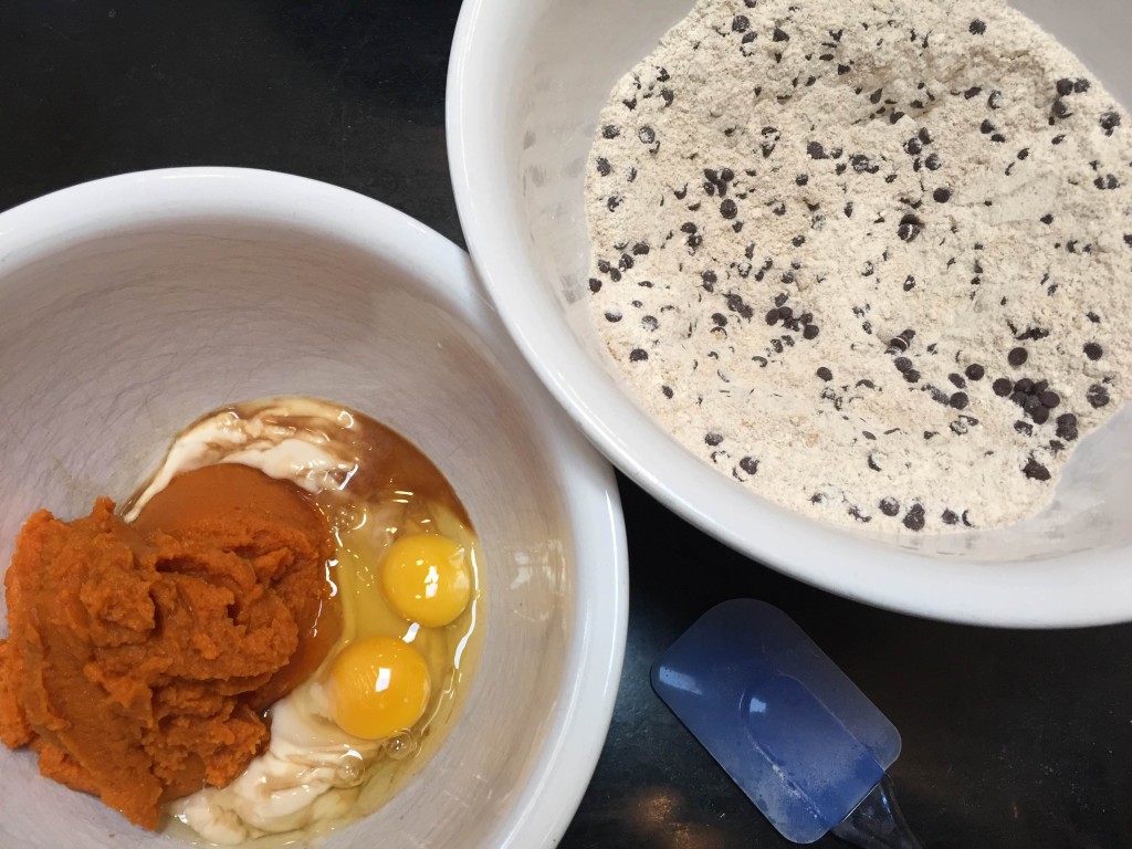 Wet and dry ingredients