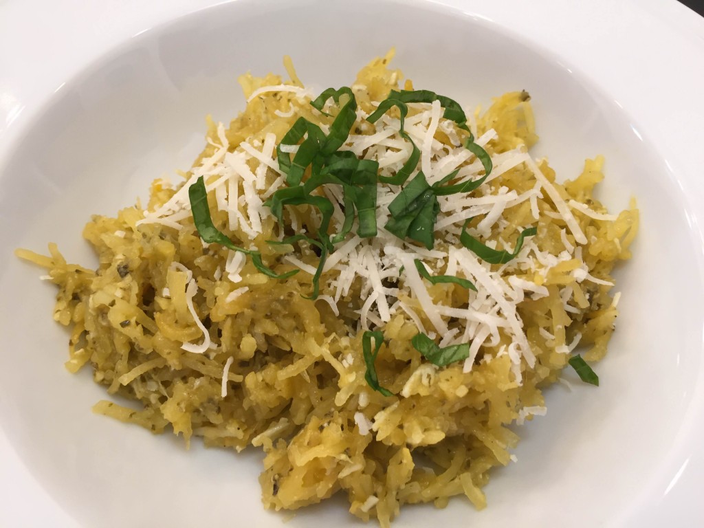 Spaghetti Squash with Pesto